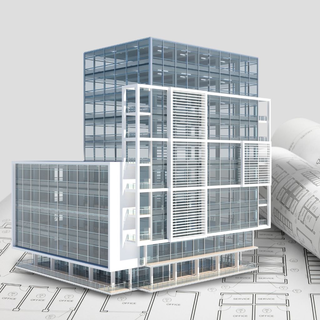Villa building 3D framework structure