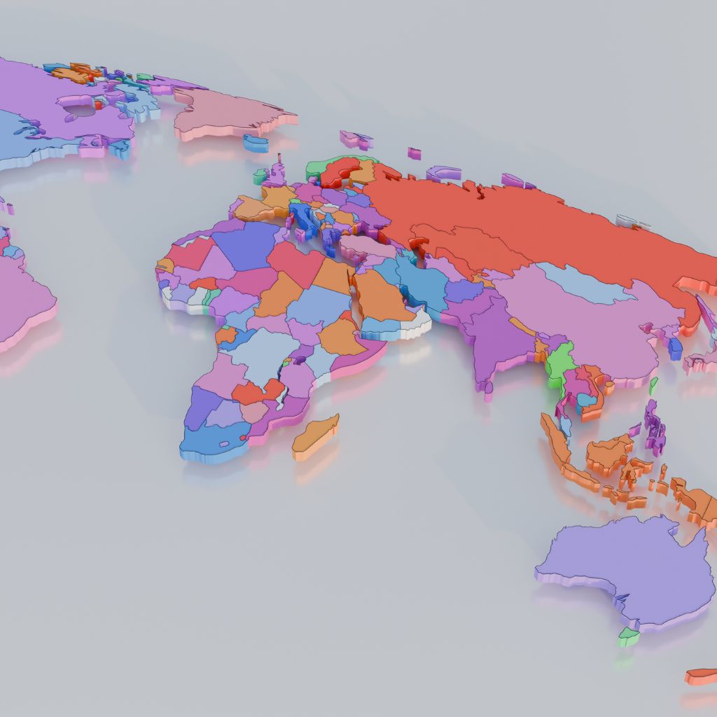 3D parcel extruded model layout