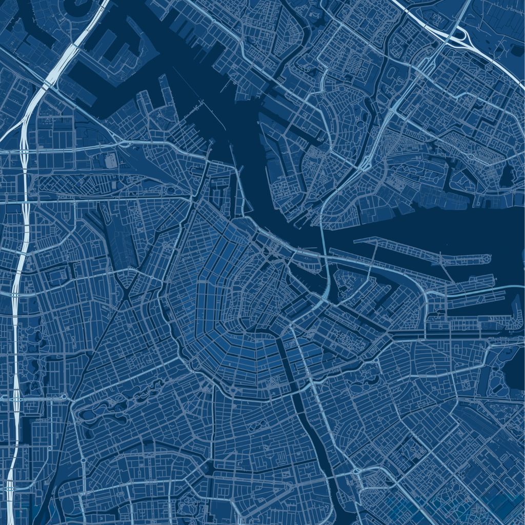 Aerial orthomosaic map grid layout