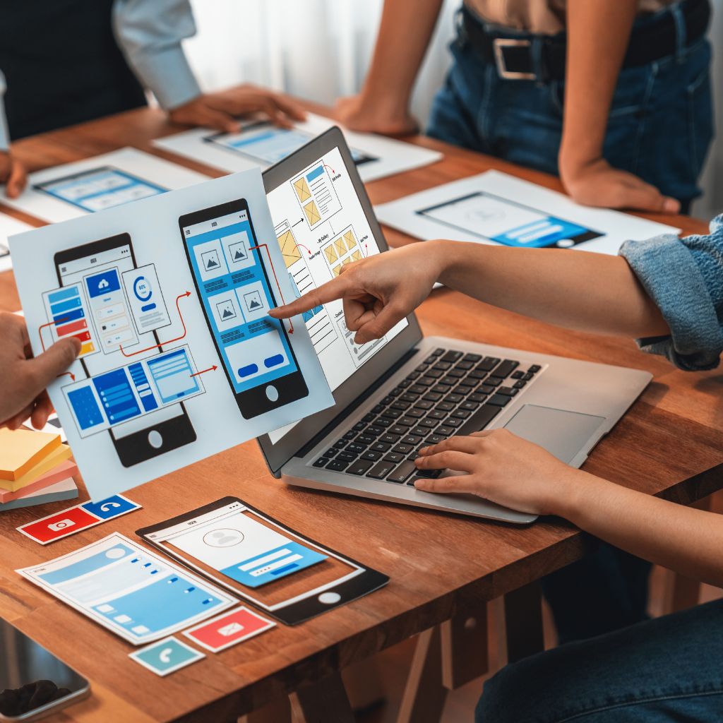 Backend Development illustration mockup