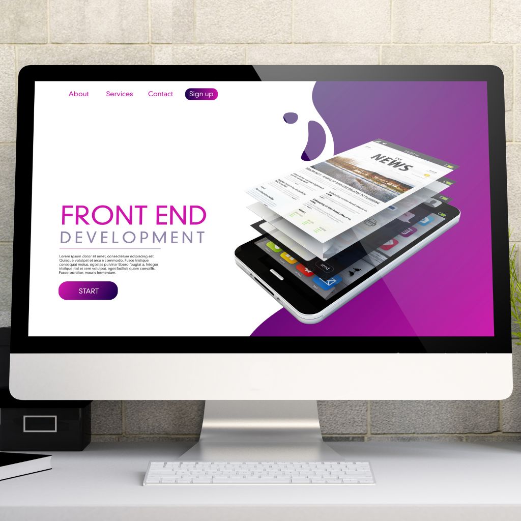 Frontend Development illustration mockup