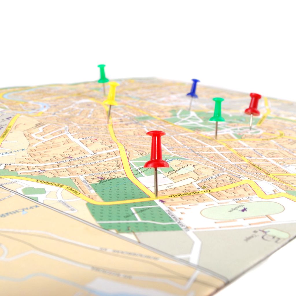 GIS street coordinates mapping layout overlay