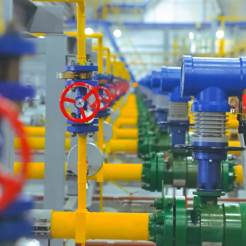 Gas pipeline station