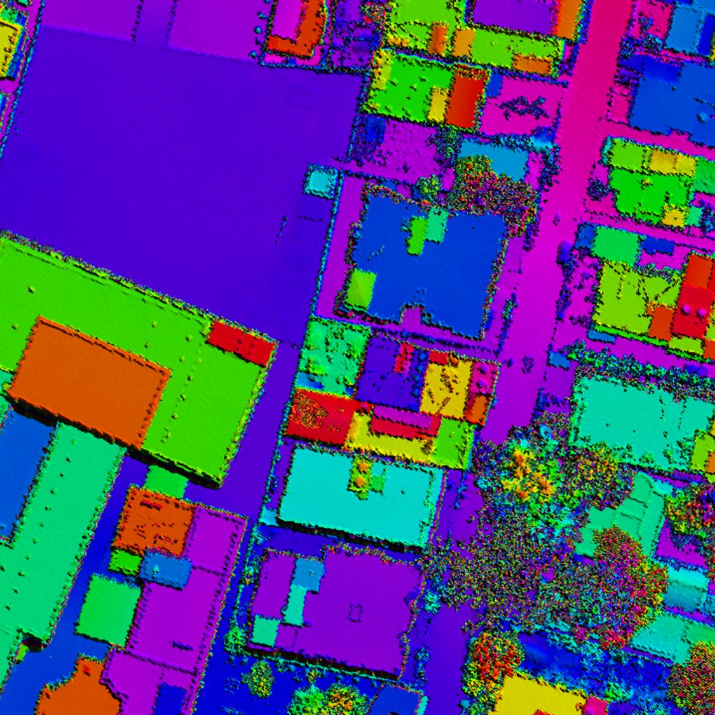 LiDAR Point Cloud vs DSM comparison simulation