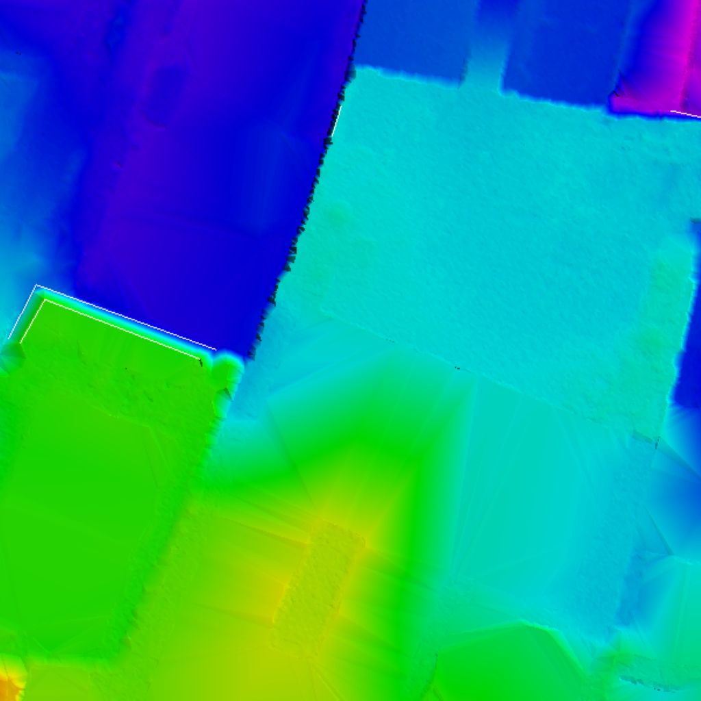 Raw LiDAR Point Cloud vs DTM comparison simulation