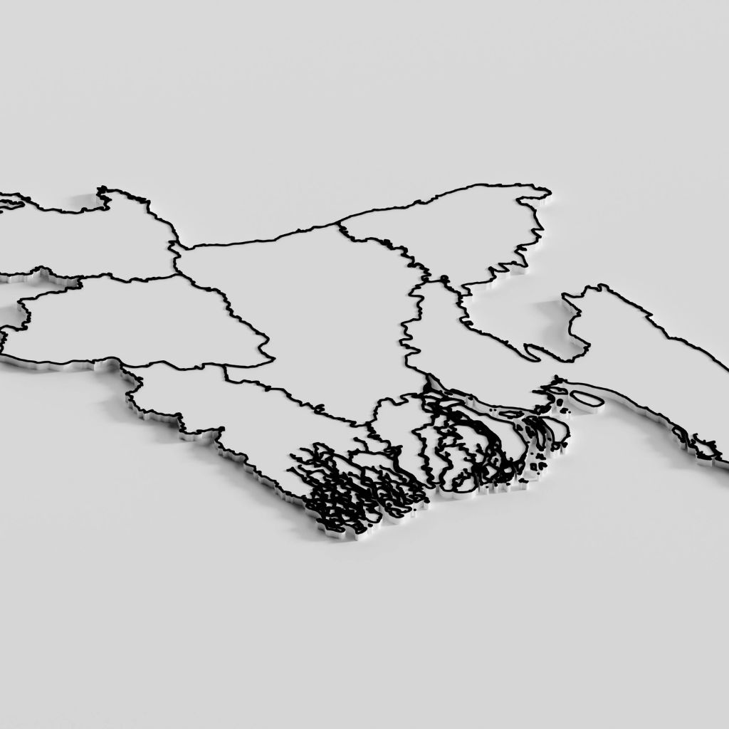 Aerial suburban roofs grid overlay