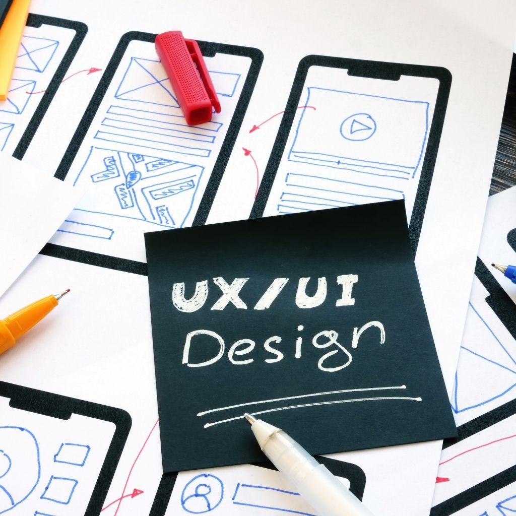 UI/UX design mobile screen mockup layout