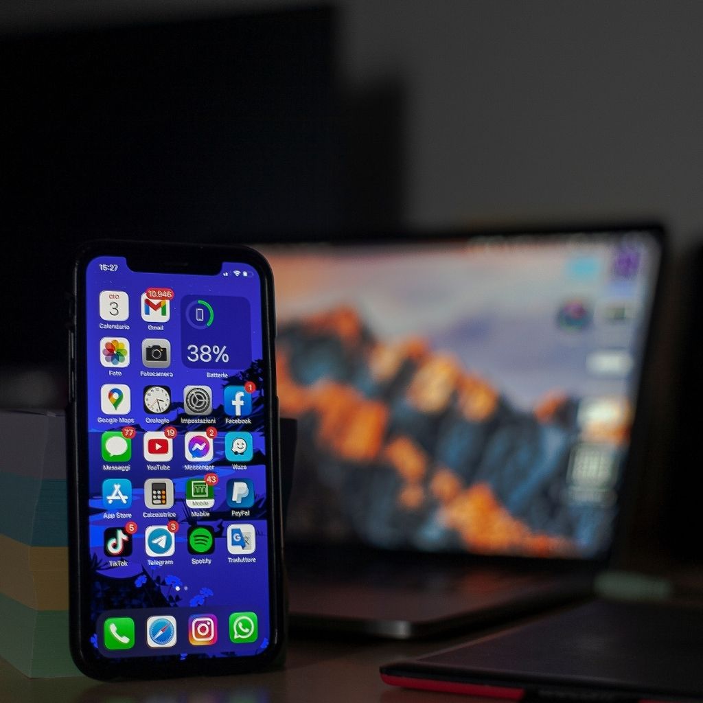 iOS App Development illustration mockup