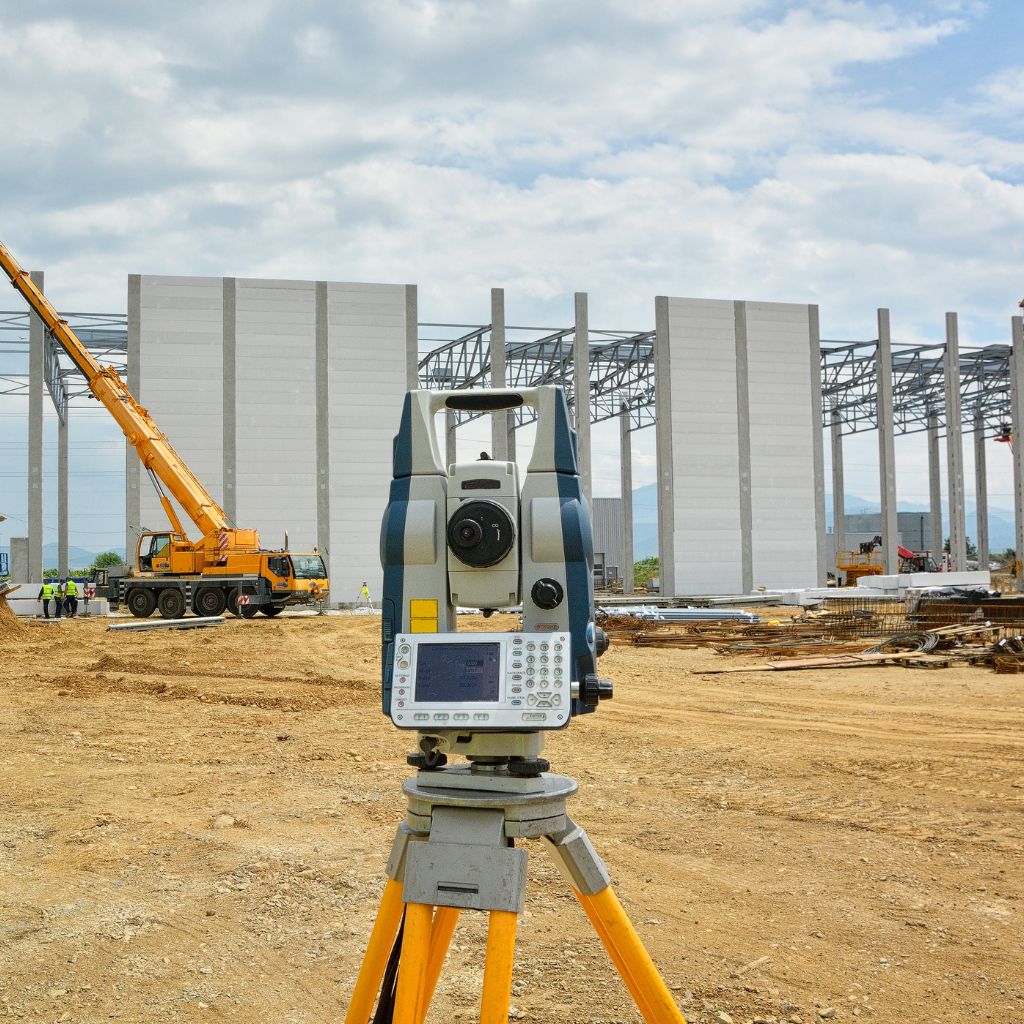 Engineers performing terrain site survey